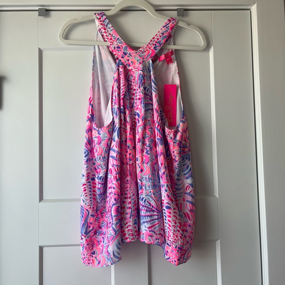 Lilly Pulitzer Pink and Blue Sleeveless Top
